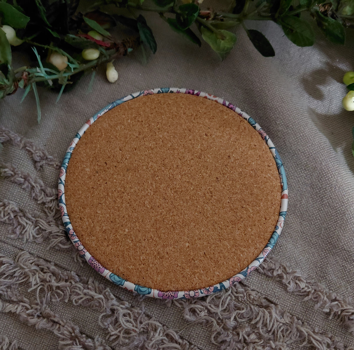 William Morris Inspired Tin Coaster Set of 6