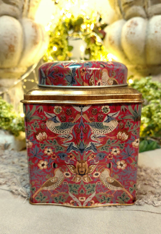 Strawberry Thief Dome Lid Caddy