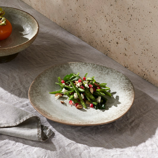 Tuscan Style Stoneware Round Platter